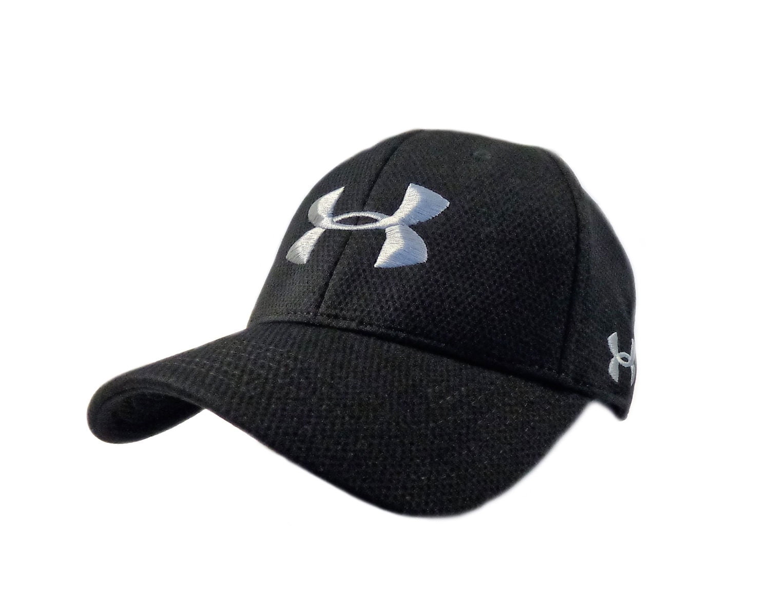 black fitted under armour hat