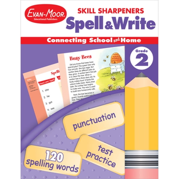 Pre-Owned Skill Sharpeners: Spell & Write, Grade 2 Workbook (Paperback) 1596730463 9781596730465