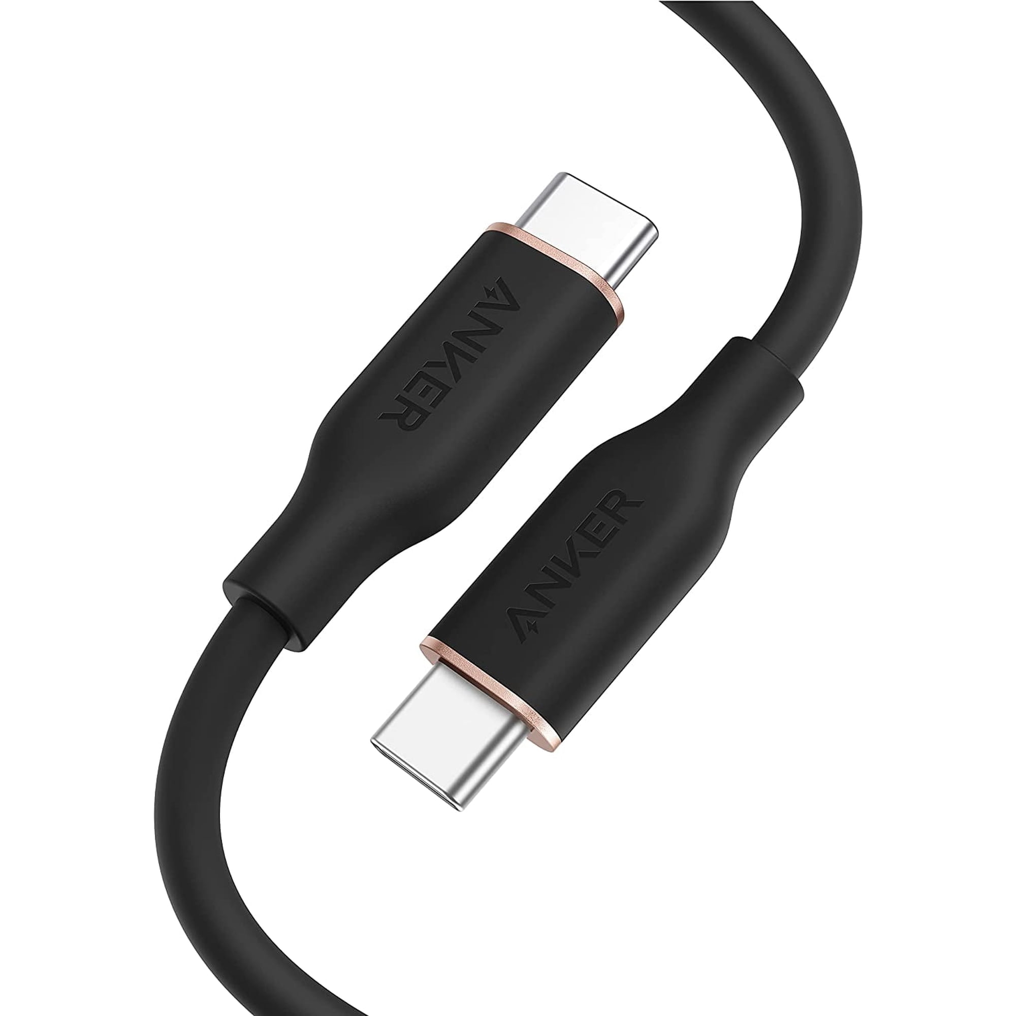 Anker USB C Cable Type C Flow Cord Fast Charging Compatible for iPhone 17 Series MacBook Pro 2020 and More (USB 2.0) (240W) (1 Black 3FT)