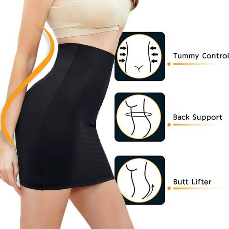 High-Waist Skirt Shaper Under Dress Butt Lifting, Tummy Control Fullness  Women Shapewear Skirt