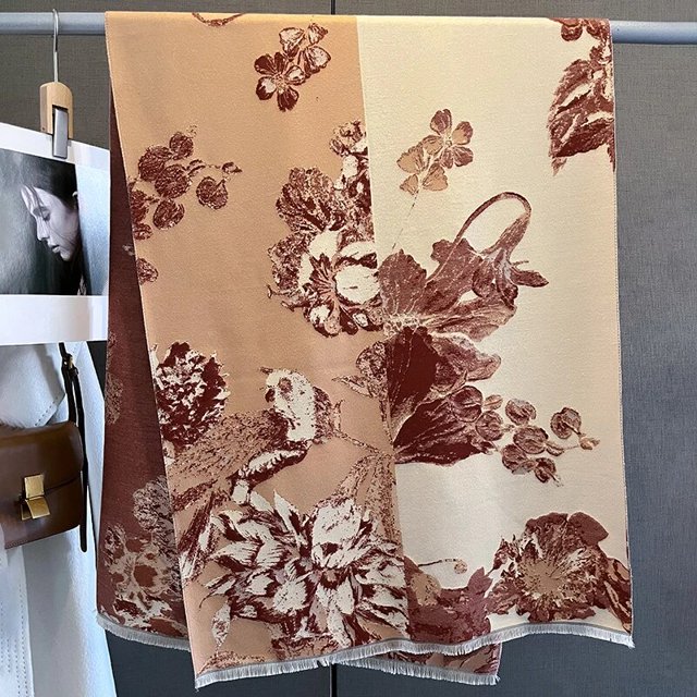 Pashmina gruesa de Cachemira para mujer, chal cálido de marca de lujo, 180x65cm, manta, Bufanda para el cuello, Echarpe, invierno, 2022