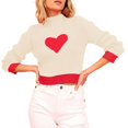 thumbnail image 2 of POROPL Women Sweaters Long Sleeve High Neck Sweater Knitted Color Blocked Top Size S-XL, 2 of 4