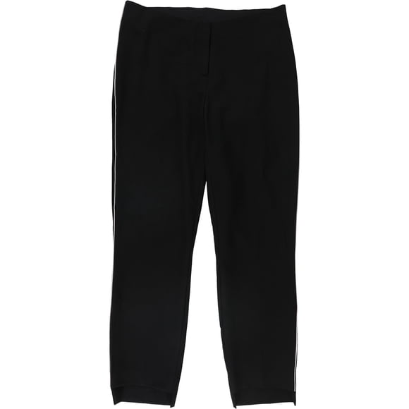 Pantalones recortados casuales Alfani con dobladillo escalonado Mujer negro 10