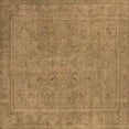 thumbnail image 1 of Ahgly Company Indoor Square Oriental Brown Industrial Area Rugs, 6' Square, 1 of 4