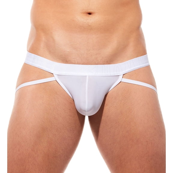 Men's Gregg Homme 190434 Yoga Breathable Jockstrap (White XL)