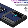 thumbnail image 3 of Kickstand Case for Samsung Galaxy S22 Ultra, Slide Camera Cover Heavy Duty Armor Style Case with Rotate Ring Stand & Card Holder Slot, Support Car Magnetic Mount, Shockproof Wallet Cover, 3 of 5