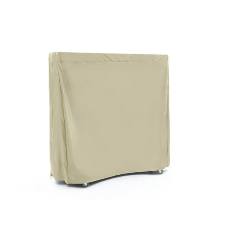 Covermates Upright Ping Pong Table Cover - Indoor/Outdoor Tennis Covers, Heavy Duty Water-Resistant for Foldable Kettler Table, Elite 300D Polyester, 60W x 28D x 60H, Khaki