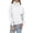 White, variant on Sweaters For Women Turtleneck Solid Color Cufflink Loose Long Sleeve Casual O Neck Knit Pullover Sweater Tops