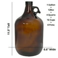 thumbnail image 3 of ICE N COLD Amber Collection 1 Gallon (128 oz) Glass Jug, UV-Resistant, with 38mm Lid, 3 of 4