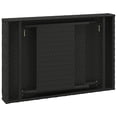 thumbnail image 3 of vidaXL Foldable Side Table Black 60x40x38 cm Poly Rattan, 3 of 5