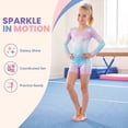 thumbnail image 5 of Leotards for Girls Gymnastics,Long Sleeve Sparkly Dance Biketards with Shorts Ballet Tumbling Outfit for5-10 Years, 5 of 13