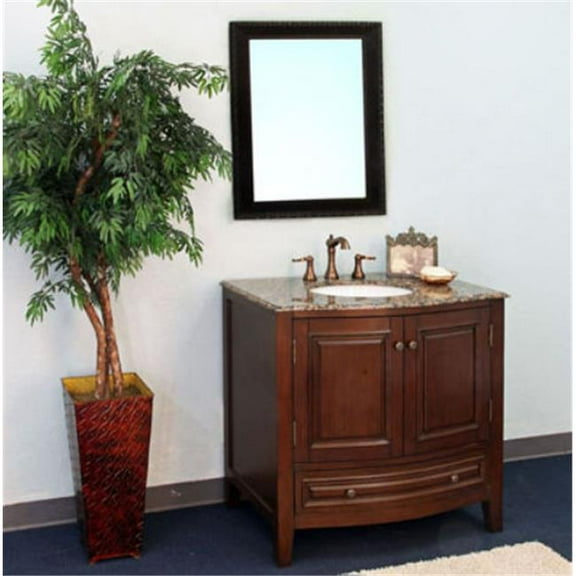 36 in Single sink vanity-wood- Dark Walnut