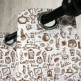 thumbnail image 4 of Ambesonne Coffee Grommet Curtain, Coffee Time Americano, 50" x 63", Brown White, 4 of 6