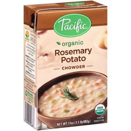 (2 Pack) Pacific Organic Rosemary Potato Chowder Soup, 17