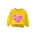 thumbnail image 4 of Diufon Baby Boy Girl Valentine's Day Outfits Cute Long Sleeve Crewneck Pullover Tops and Pants 2 Piece Sets, 4 of 4