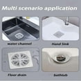 thumbnail image 3 of Disposable Hair Drain Stickers, 20-Pack 4x4 Inch Drain Cover Stickers with Upgraded Adhesive for Bathroom Sink Bathtub and Kitchen Drain Protection, 3 of 7