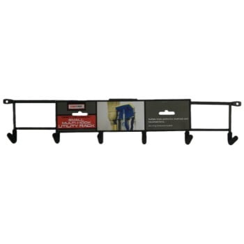 Sm Wall Mounted Multi Hook Utility Rack