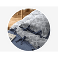 thumbnail image 4 of Nvzi Juego de sábanas, juego de sábanas y fundas de almohada, juego de cama individual, ropa de cama de hotel, decoración del hogar (azul), 4 of 4