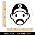 thumbnail image 2 of Athlete Baseball Man Icon Rubber Stamp for Scrapbooking Crafting Stamping - Small 3/4 Inch, 2 of 7