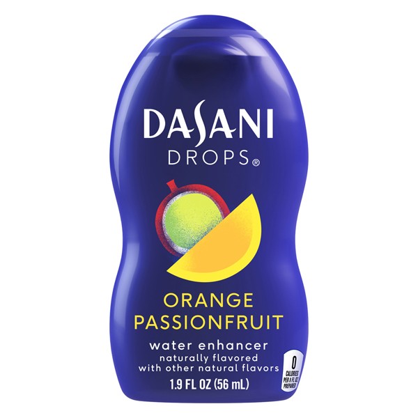 Dasani Drops 1.9 oz Plastic Bottles Single Pack Orange Passionfruit