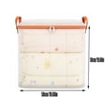 thumbnail image 3 of FAJHHA Blanket Storage Containers, 20"x28" Large Capacity Blanket Storage for Living Room, PVC Transparent Quilt Storage Bags, Foldable Organizer Containers with Zippers for Closet, 20"x28", 3 of 8