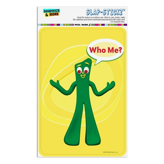 Who Me? - Gumby Clay Art Home Business Office Sign