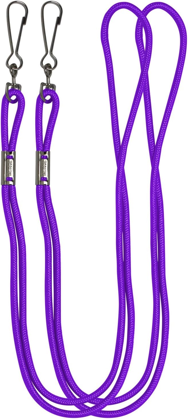 Champion Sports Nylon Lanyards with J-Hook Clip, Assorted, 22 Inch