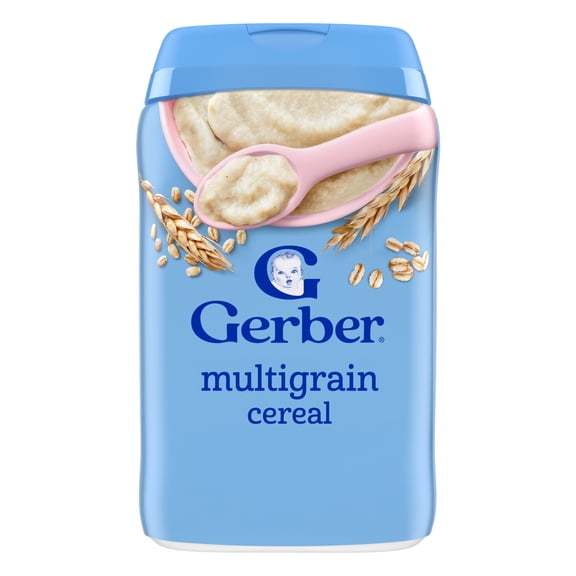 Gerber 2nd Foods Multigrain Stage 2 Baby Cereal, 8 oz, Canister