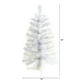 thumbnail image 2 of Nearly Natural 2ft. White Artificial Christmas Tree with 35 LED Lights and 72 Bendable Branches, 2 of 6