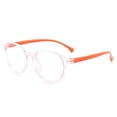 thumbnail image 4 of Montura de gafas ligeras antiluz azul para niños, montura redonda de colores a la moda, cómodas y bonitas, 4 of 5