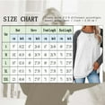thumbnail image 3 of TEMOFON Women Long Sleeve Tops Casual Fall T Shirts Round Neck Color Block Loose Tunic Tops Casual White Tees, 3 of 6