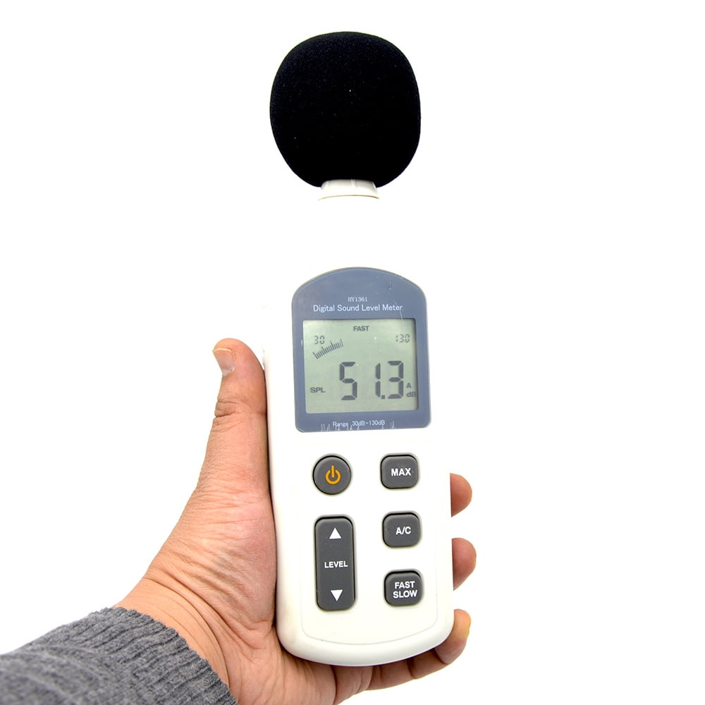 A Digital Sound Level Meter Decibel Meter 30-130dB Sound Level Meter Logger Handheld Noise Measurement Digital Audio Level Meter A Digital Sound Level Meter Decibel Meter 30-130dB Sound Level Meter Logger Handheld Noise Measurement Digital Audio Level Meter