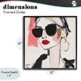 thumbnail image 4 of Stupell Industries Modern Sassy Glamour Sketch Black Framed Giclee Art, 12 x 12, by Andrea Haase, 4 of 8