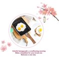 thumbnail image 2 of GTB Non-stick Omelette Pan, Aluminum Portable Square Griddle Poached Eggs Compact Kitchen Stove, 2 of 5