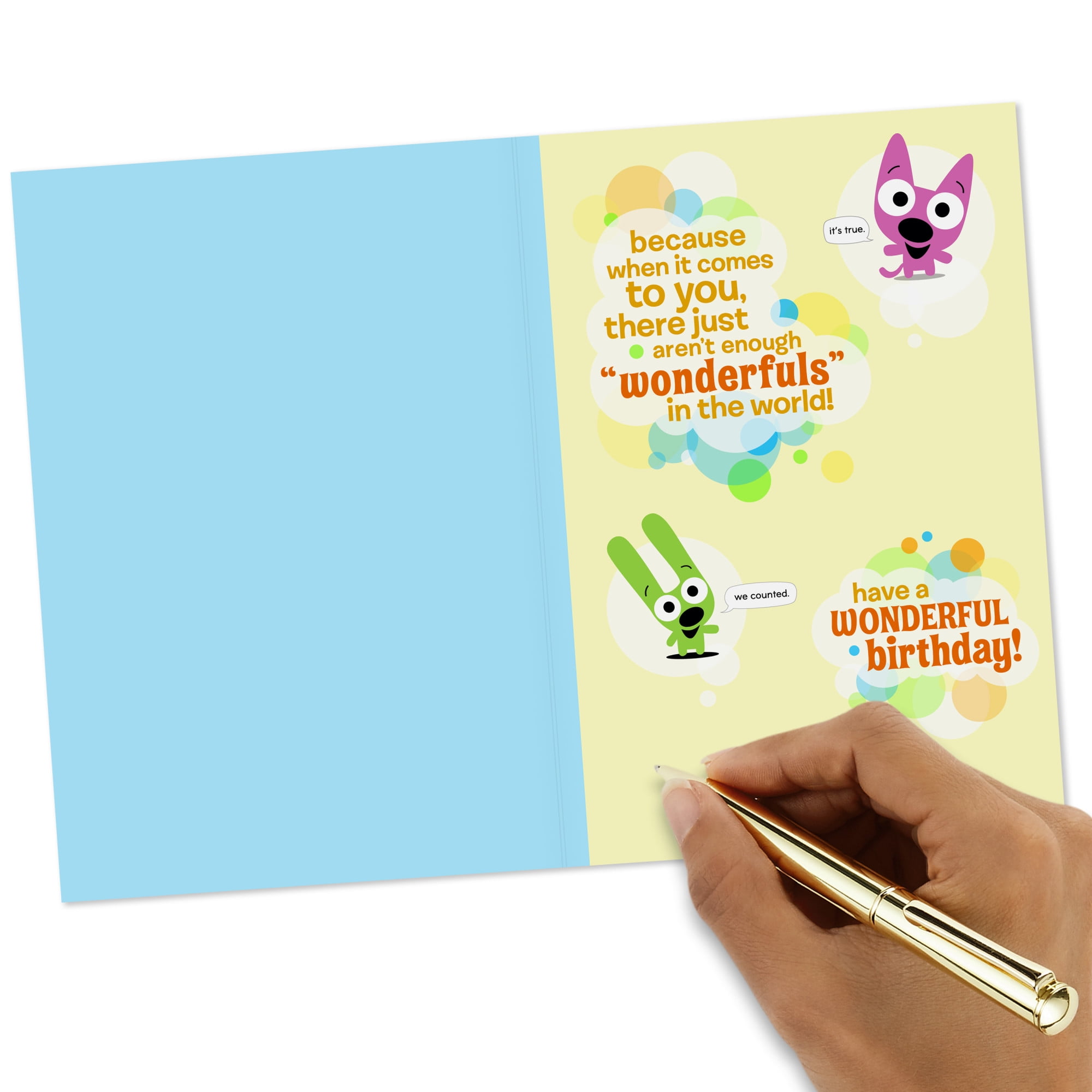Hallmark hoops & yoyo Birthday Card with Sound (You're Wonderful to Infinity)