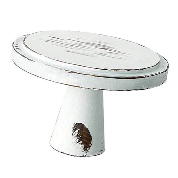 Fiocias Cake Pedestal Stand Wood Vintage Wedding Cake Stand Cupcakes Cakes Assorted - 22X15cm