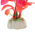 thumbnail image 5 of Unique Bargains 2 Pcs Aquarium Plants Decorations Artificial Aquatic Plant Rose Red 3.94", 5 of 6