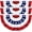 3 Pack 3x6 Feet, variant on 3 Pack 3x6 FT USA Pleated Fan Flag, American Bunting Flag Patriotic Half Fan Banner 4th of July Decorations Outdoor Memorial Day Decor Fourth July Independence Day Outside Red White and Blue Decor