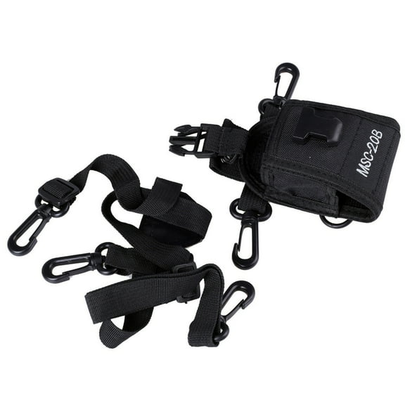 Interphone Storage Pouch Two Way Radio Holder Holsters Nylon Belt Case Bag with Adjustable Shoulder Strap