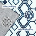 thumbnail image 3 of WhizMax 8x10 Area Rug Moroccan Rug Geometric Print Rug Farmhouse Washable Boho Area Rug Non-Slip Low Pile Carpet for Home Decor, Blue, 3 of 7
