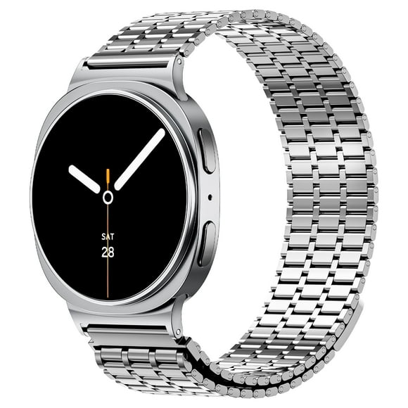 Correa metálica magnética de repuesto LETOID para Samsung Galaxy Watch 8 de 40 mm/44 mm, Watch 8 Classic de 46 mm