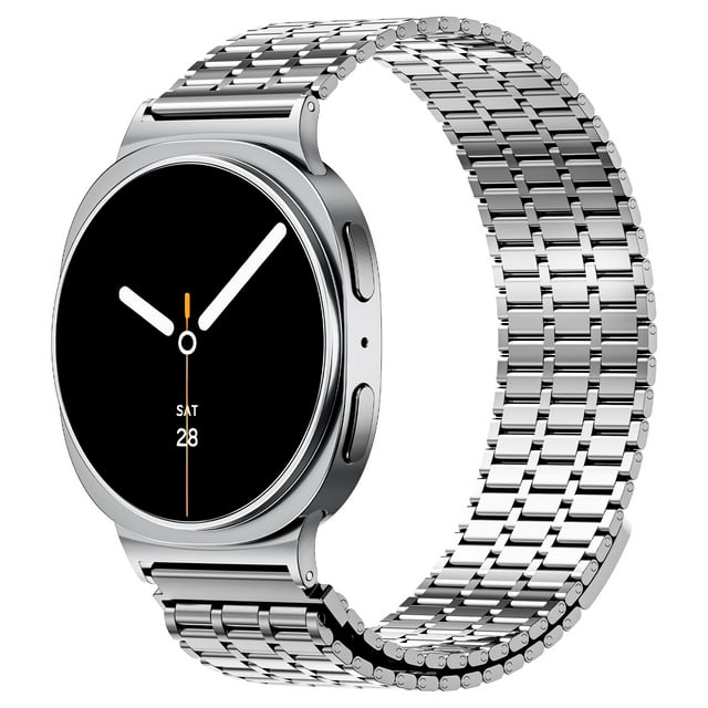 Correa metálica magnética de repuesto LETOID para Samsung Galaxy Watch 8 de 40 mm/44 mm, Watch 8 Classic de 46 mm