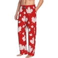 thumbnail image 2 of Daiia Maple Leaves Men's Sleep Pant with Pockets and Drawstring,Pajama Pants-Large, 2 of 9