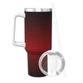 thumbnail image 2 of KLL Red Geometric Print 40oz Stainless Steel Insulated Car Cup Coffee Mug with Spillproof Lid - Keep Your Drink Hot or Cold on the Go, 2 of 8