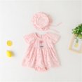 thumbnail image 4 of KVPLBQFD Toddler Black Suit Baby Girl Kimono Onesies 0-3 Months Clothes Lace Jumpsuit Ruffles Romper Short Sleeves Girls Size 14 Clothes Baby Boy Gifts, 4 of 8
