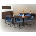 thumbnail image 2 of Regency Zeng Ultra Compact Metal Frame Armless Stackable Chair - Blue, PK50, 2 of 2