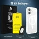 thumbnail image 2 of Mr. Gadgets Total Kit Armor Funda Transparente Magnética Con Animación Mica Pantalla Completa Cristal Templado 9d Mica Cámara Proteccion Para iPhone Magsafe 3 En 1 Compatible iPhone 17 2025, 2 of 4