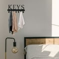 thumbnail image 2 of Wall Mounted Key Holder Metal Key Hanger Rack Jewelry Hanger Organizer Key Hanging Rack, 2 of 8