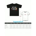 thumbnail image 3 of MAWOTEA Taco Lovers Exclusive Funny Graphic T-shirt for Kids,Black Fabric 100% Cotton Made, 3 of 5