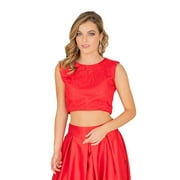Women's Cropped Lace Top